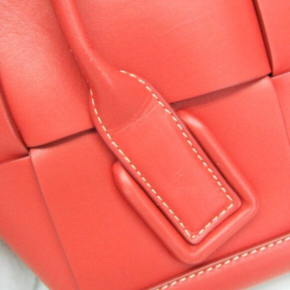 BOTTEGA VENETA Red Leather Shoulder Bag - Picture 8 of 14